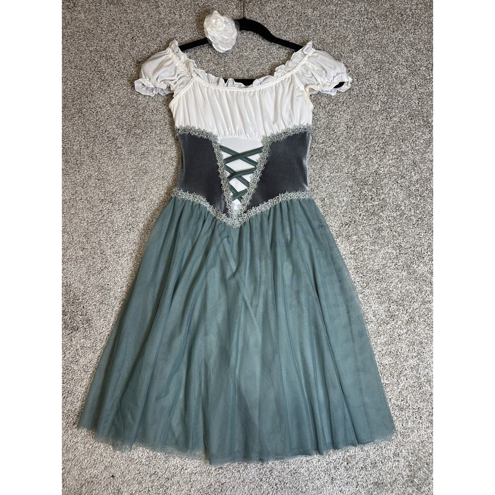Weissman 11549 Medium Child Dance Costume Peasant Lyrical Dress MC Flower